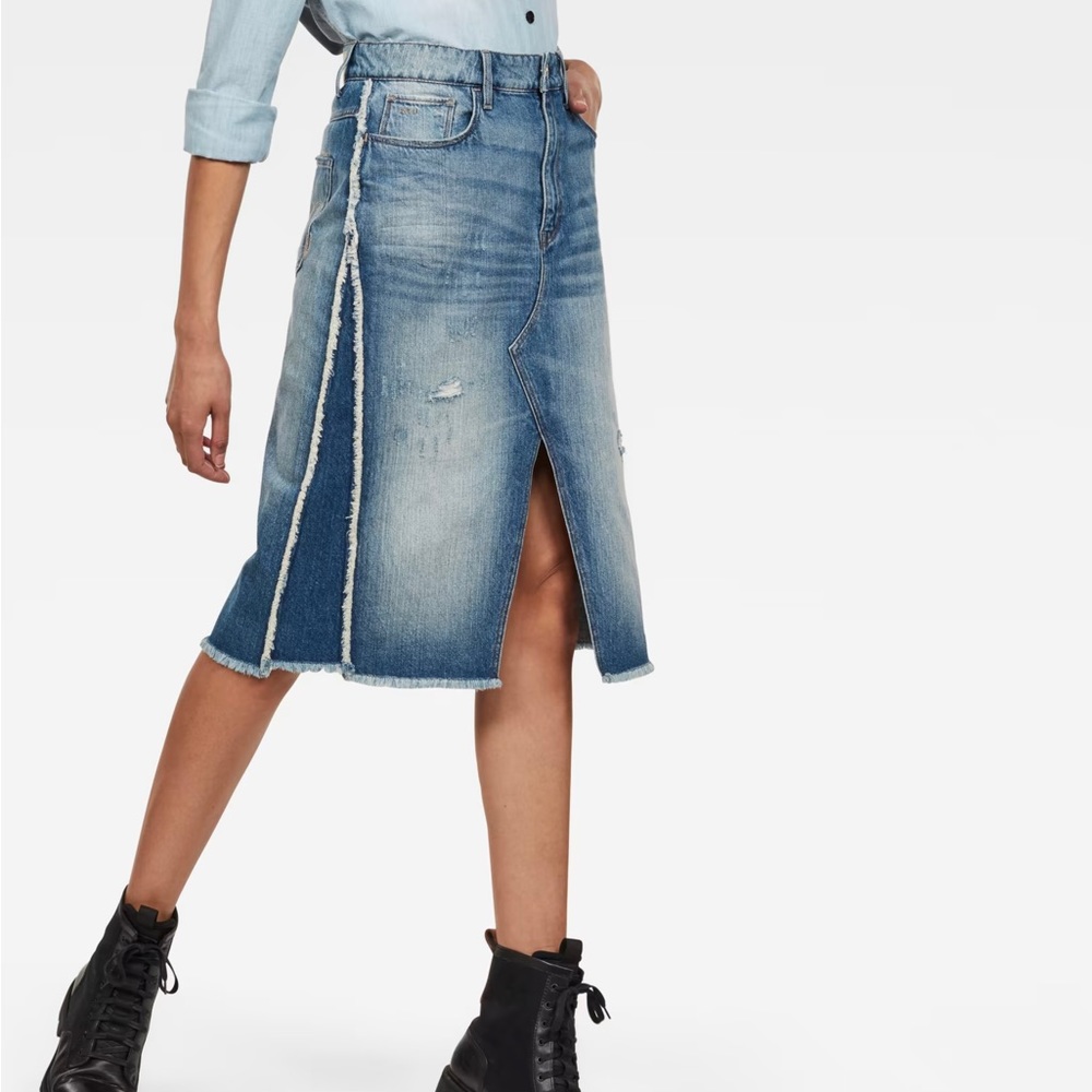 ⭐️ GSTAR RAW SKIRT ⭐️ - Picture 1 of 12